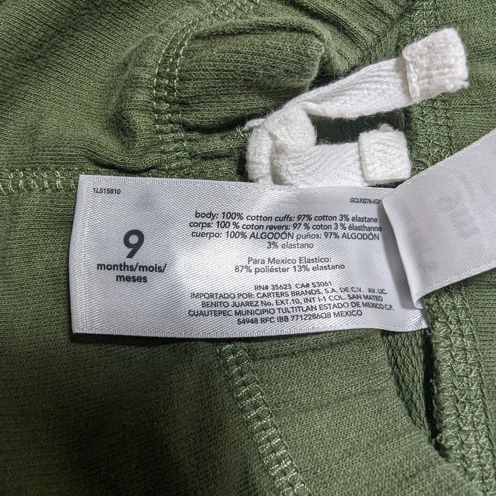 Carter's 9M Green Pants